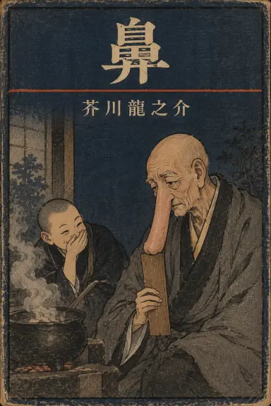 芥川龍之介的书《鼻》的封面