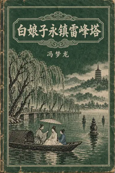 冯梦龙的书《白娘子永镇雷峰塔》的封面