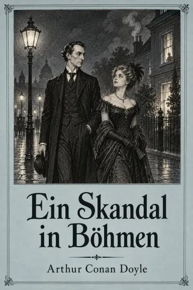 Arthur Conan Doyle的书《Ein Skandal in Böhmen》的封面