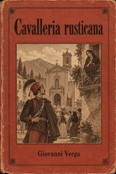 Giovanni Vergaの本『Cavalleria rusticana』の表紙