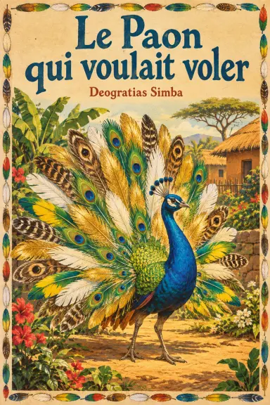Copertina del libro Le Paon qui voulait voler, di Deogratias Simba