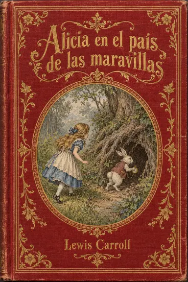 Lewis Carrollの本『Alicia en el país de las maravillas』の表紙