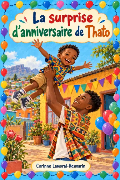 Cover of the book La surprise d’anniversaire de Thato, by Corinne Lamoral-Rosmarin