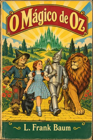 L. Frank Baum의 책 《O Mágico de Oz》 표지