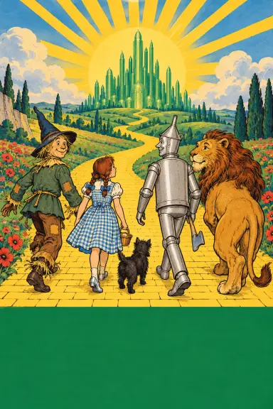 L. Frank Baum的书《The Wizard of Oz》的封面