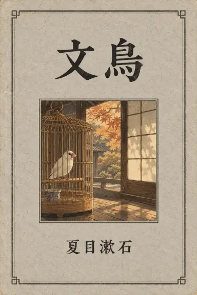 夏目漱石的书《文鳥》的封面