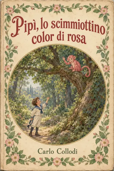 Cover of the book Pipì, lo scimmiottino color di rosa, by Carlo Collodi
